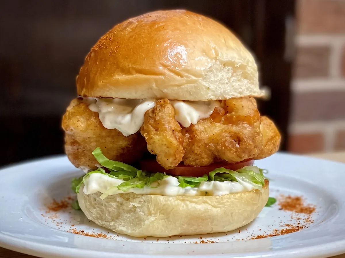 “Soft-Shell Crab” Lion's Mane Sandwich